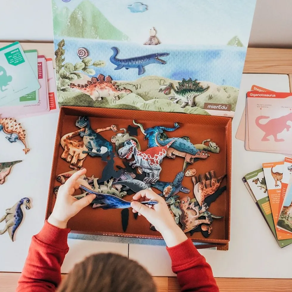 Magnetisk Legesæt Lær Om Dinosaurer