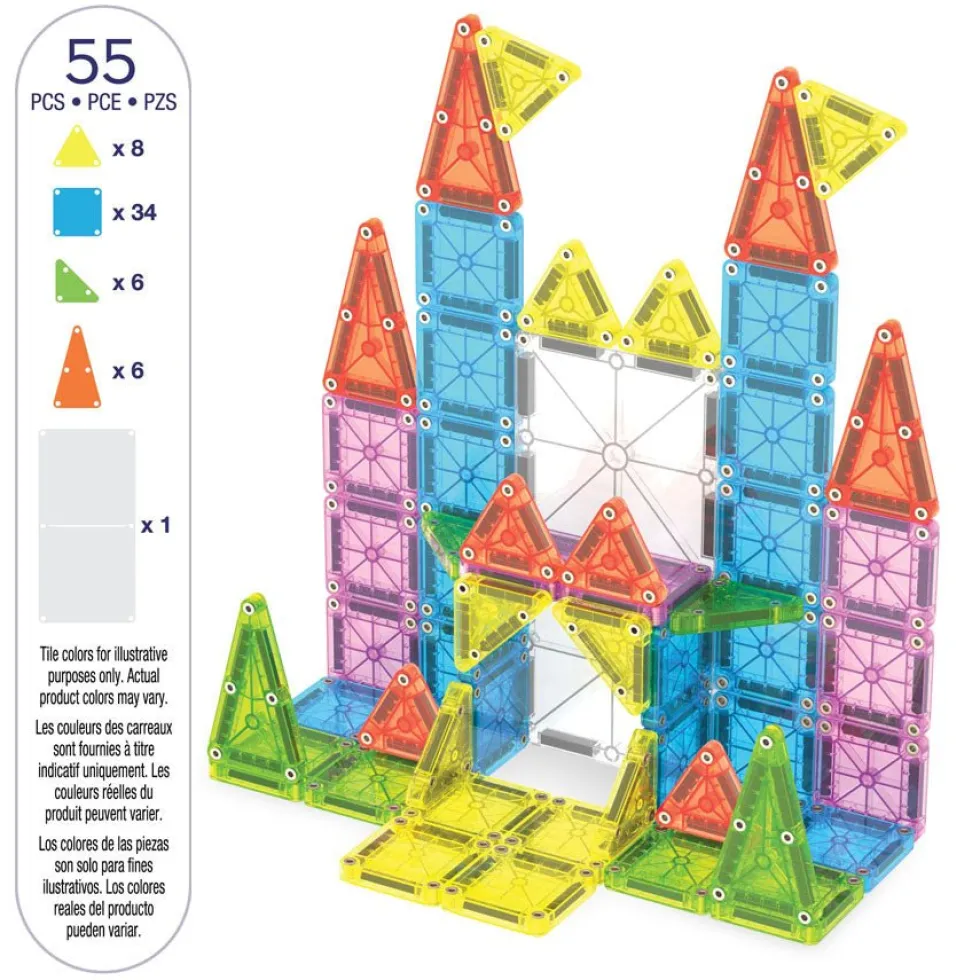 Magnetisk microMAGS Deluxe Rejsesæt (55 Dele)