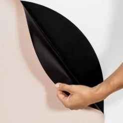 Magnetisk Tavle Med Rund Top i Rosa Beige (100 x 58 cm)