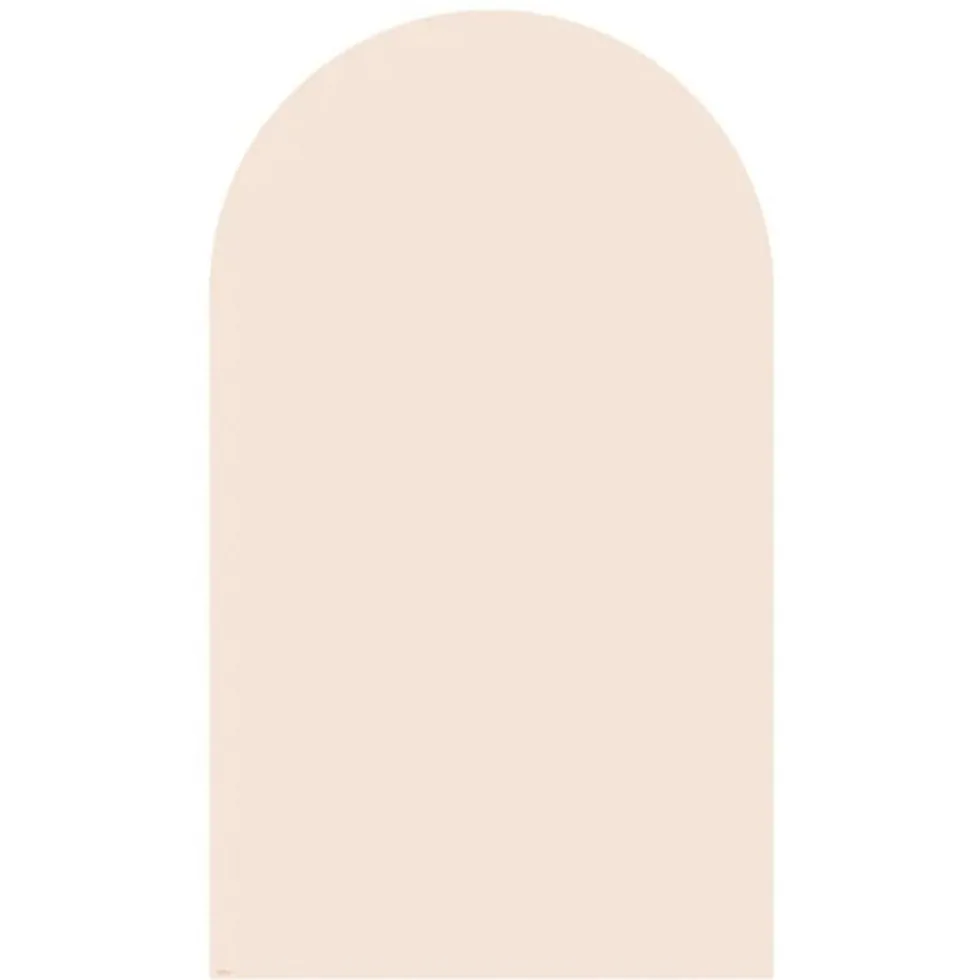 Magnetisk Tavle Med Rund Top i Rosa Beige (100 x 58 cm)