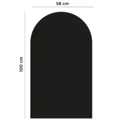 Magnetisk Tavle med Rund Top (100 x 58 cm)