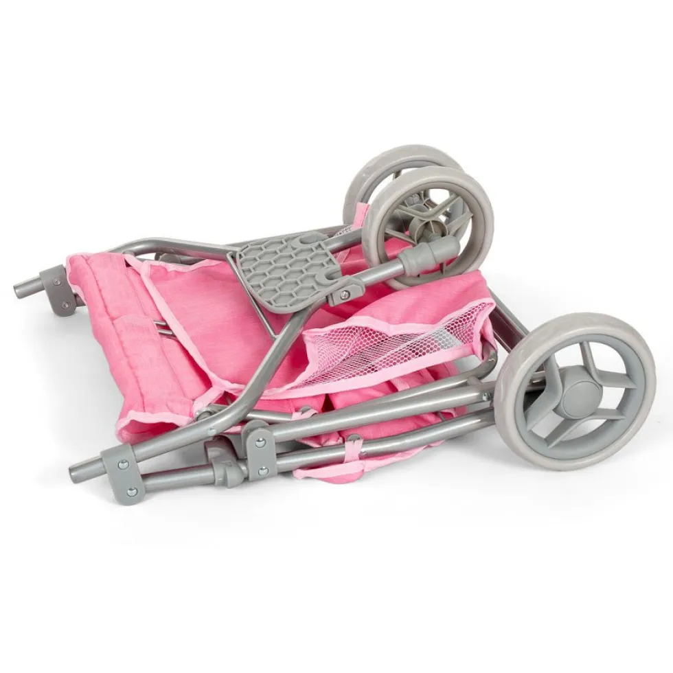 Mamamemo Tvillingeklapvogn, Pink