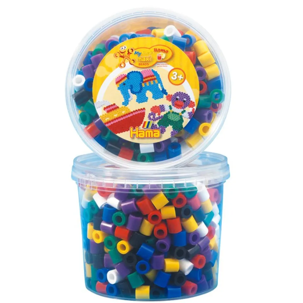 Maxi Perler I Bøtte Basisfarver (600 stk)