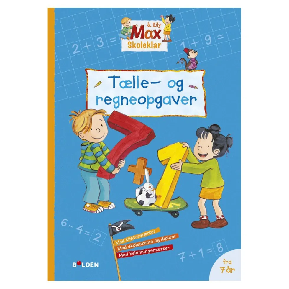 Max Skoleklar: Tælle- og regneopgaver