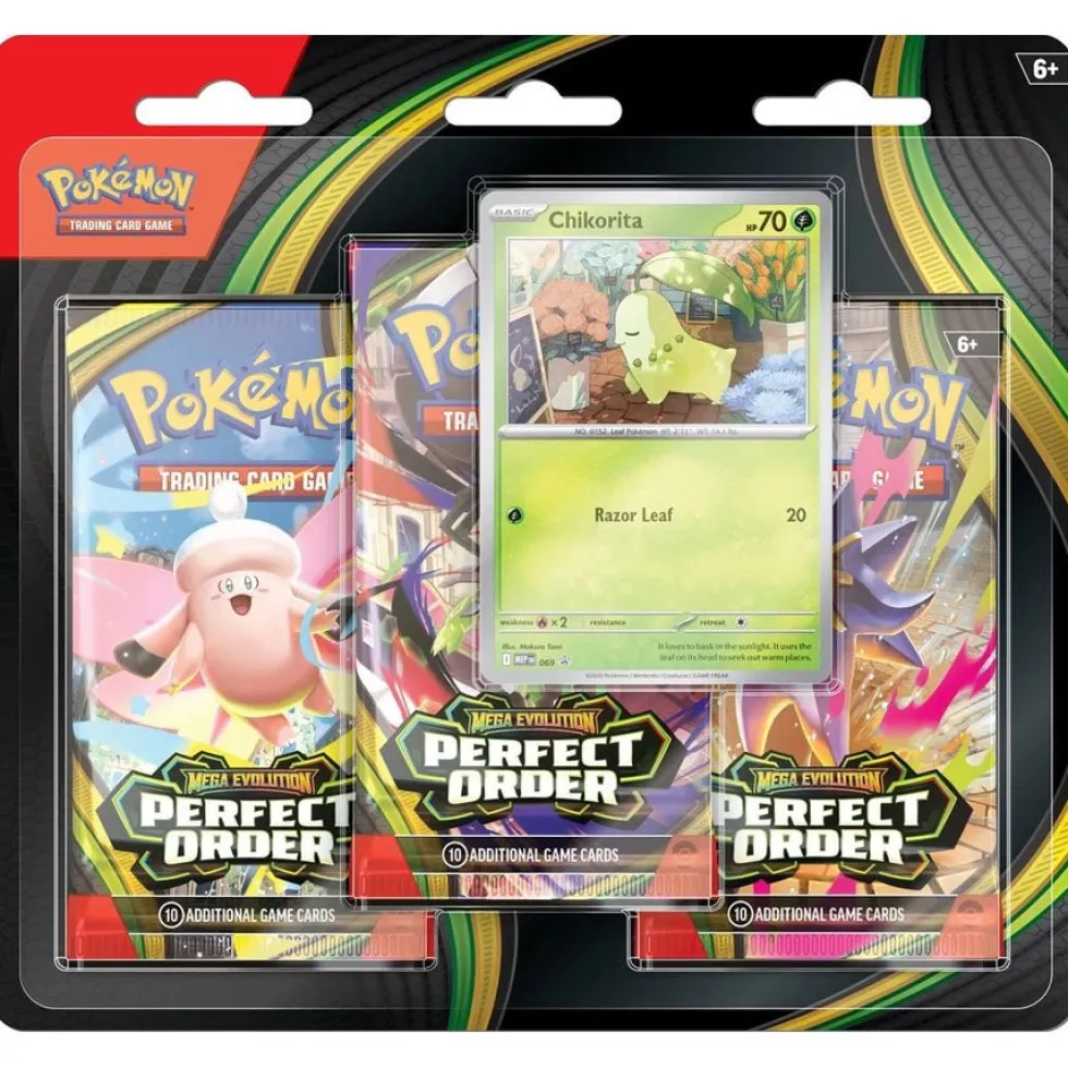 Mega Evolution 3-Pak Blister ME03, Perfect Order
