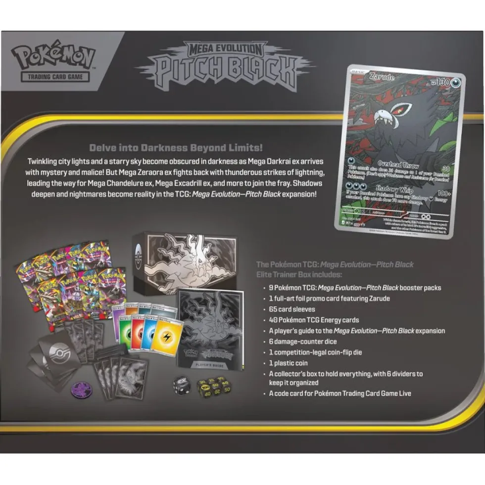 Mega Evolution Pitch Black ME05 Elite Trainer Box