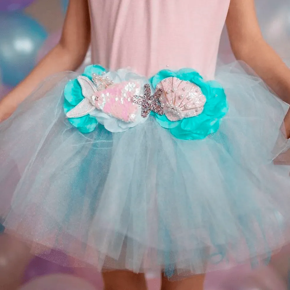 Mermalicious Tutu Pastel Aqua -6 År (str. 4)