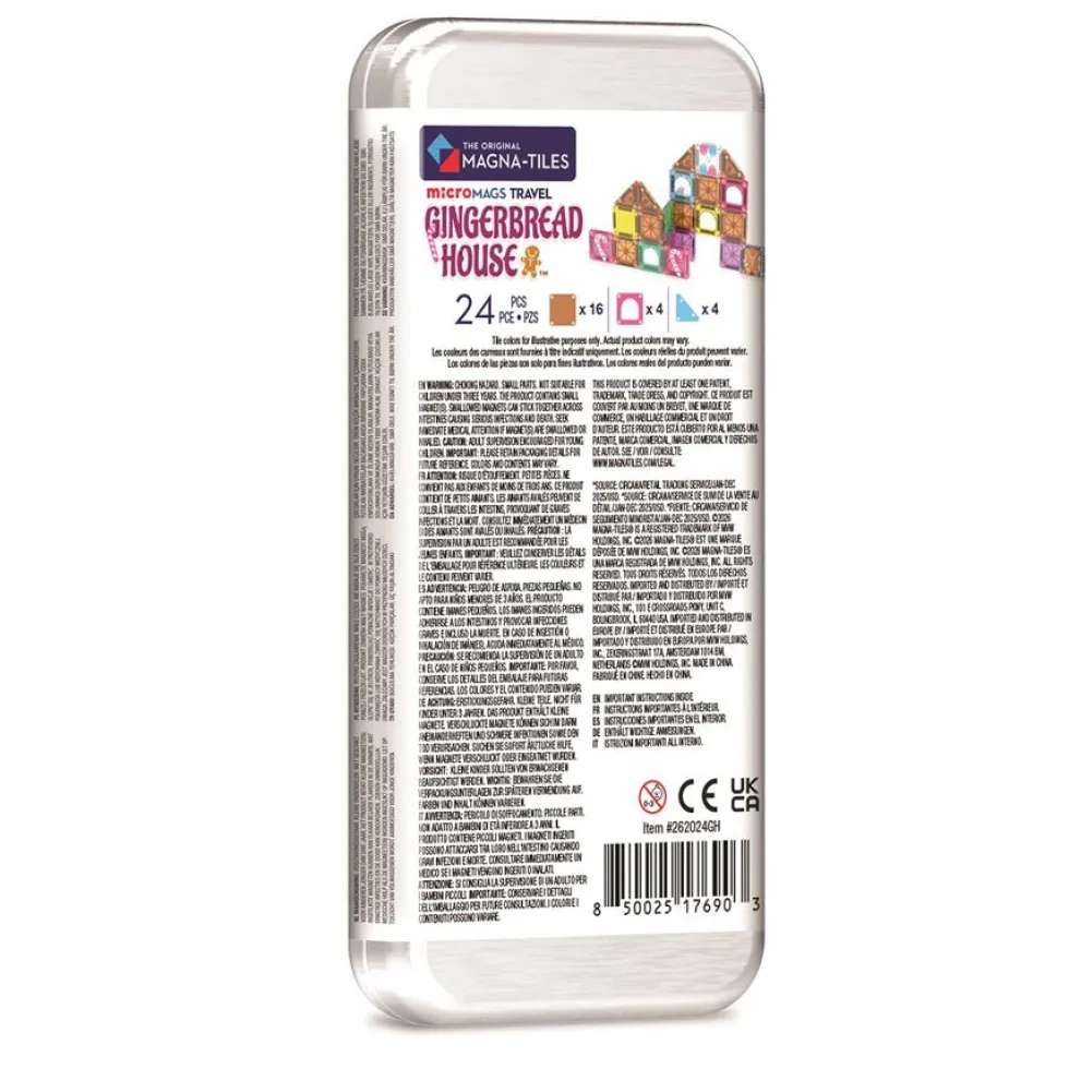 MicroMAGS Gingerbread Hus Rejsesæt (24 dele)