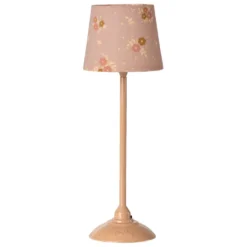 Miniature Gulvlampe i Mørk Rosa