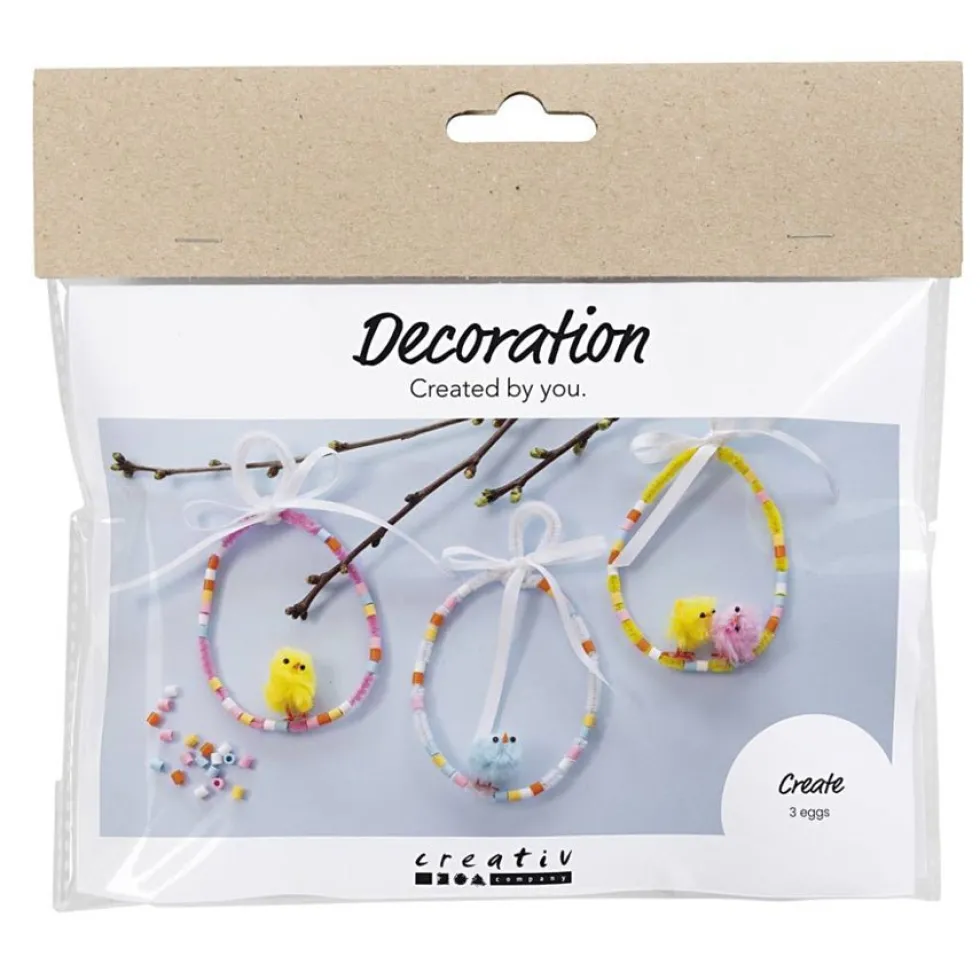 Mini DIY kit Dekoration, asst Farver