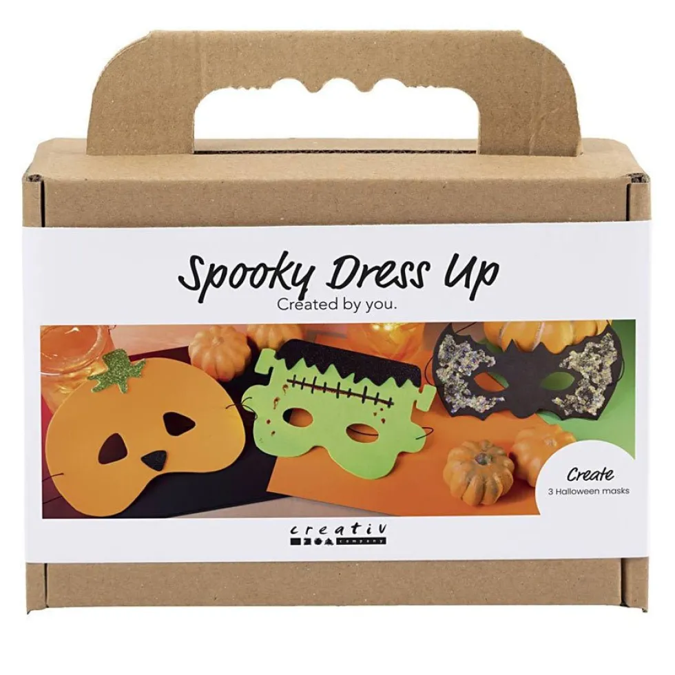 Mini DIY Kit Spooky Udklædning Masker