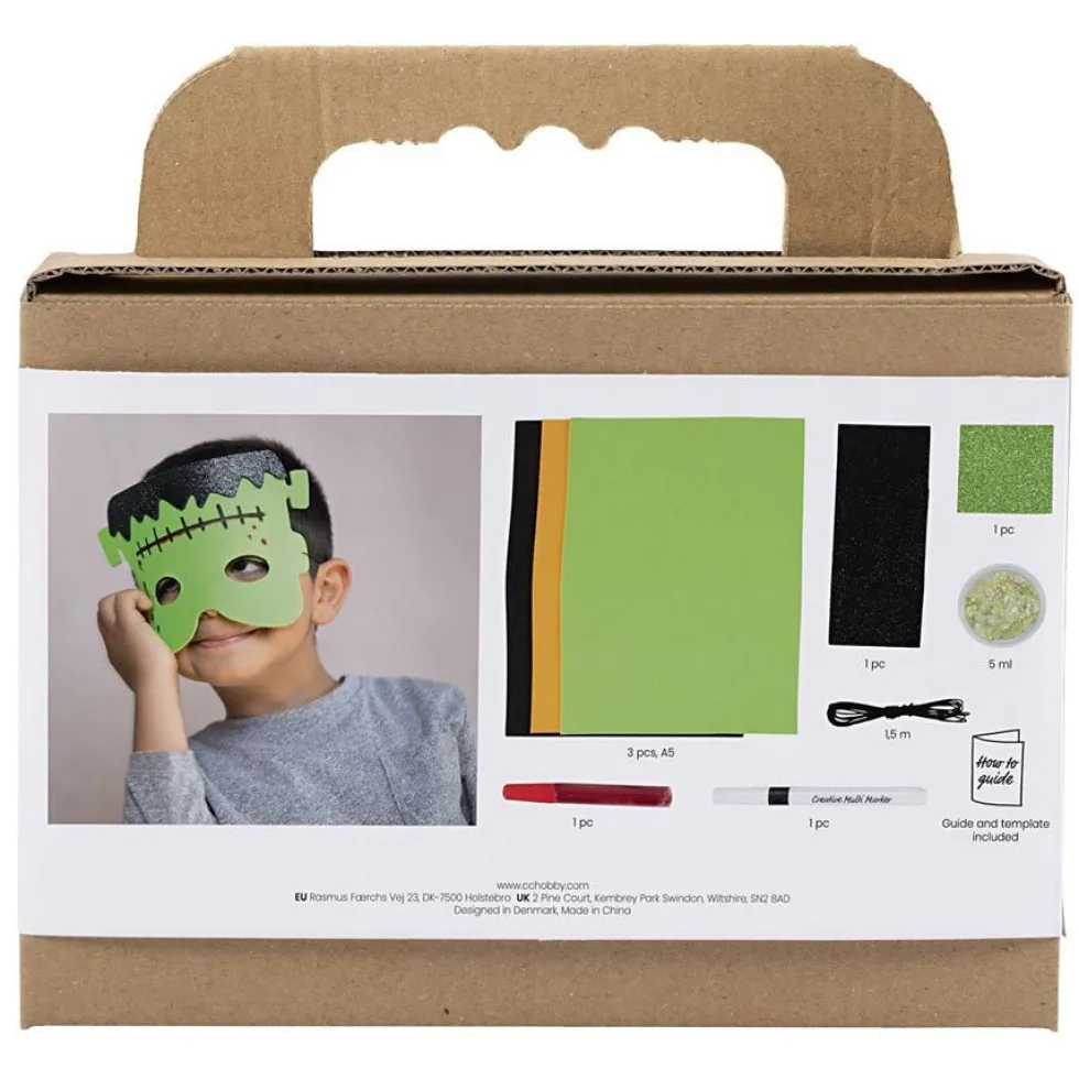 Mini DIY Kit Spooky Udklædning Masker