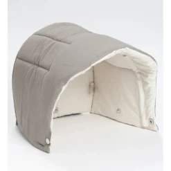 Multifunktionel Kaleche Til Babylift i Dark Grey med Cream Solid Striber
