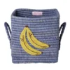 Opbevaringskurv Med Big Banana Broderi Og Håndtag (small)