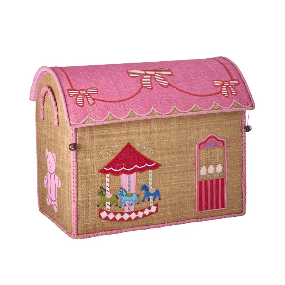 Opbevaringskurv med Fun Fair i Pink i Mellem