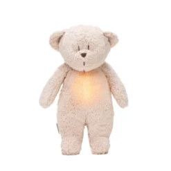 2.0 Organic Humming Bjørn Med Lampe Rose