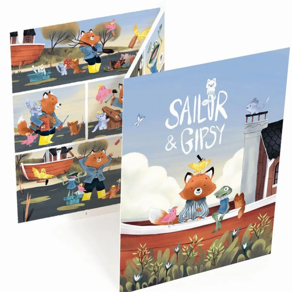 Overføringsbilleder med Gibsy og Sømanden