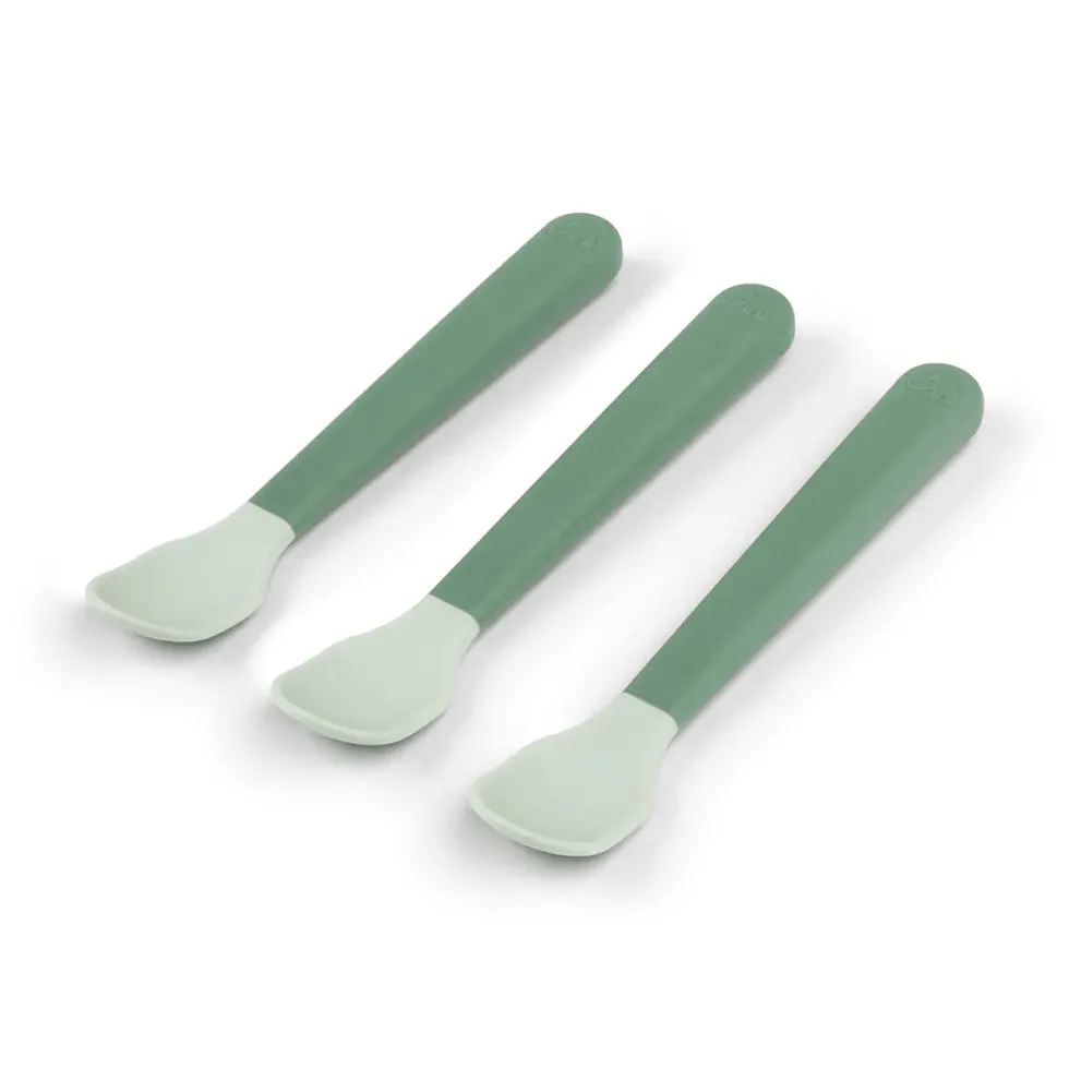 3-Pak Foodie Easy-Grib Baby Ske Green
