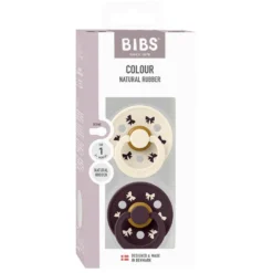 2-Pak Holiday Bow Colour Sut Ivory/Plum (str 1)