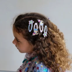 4-Pak Hårspænder Magical Unicorn