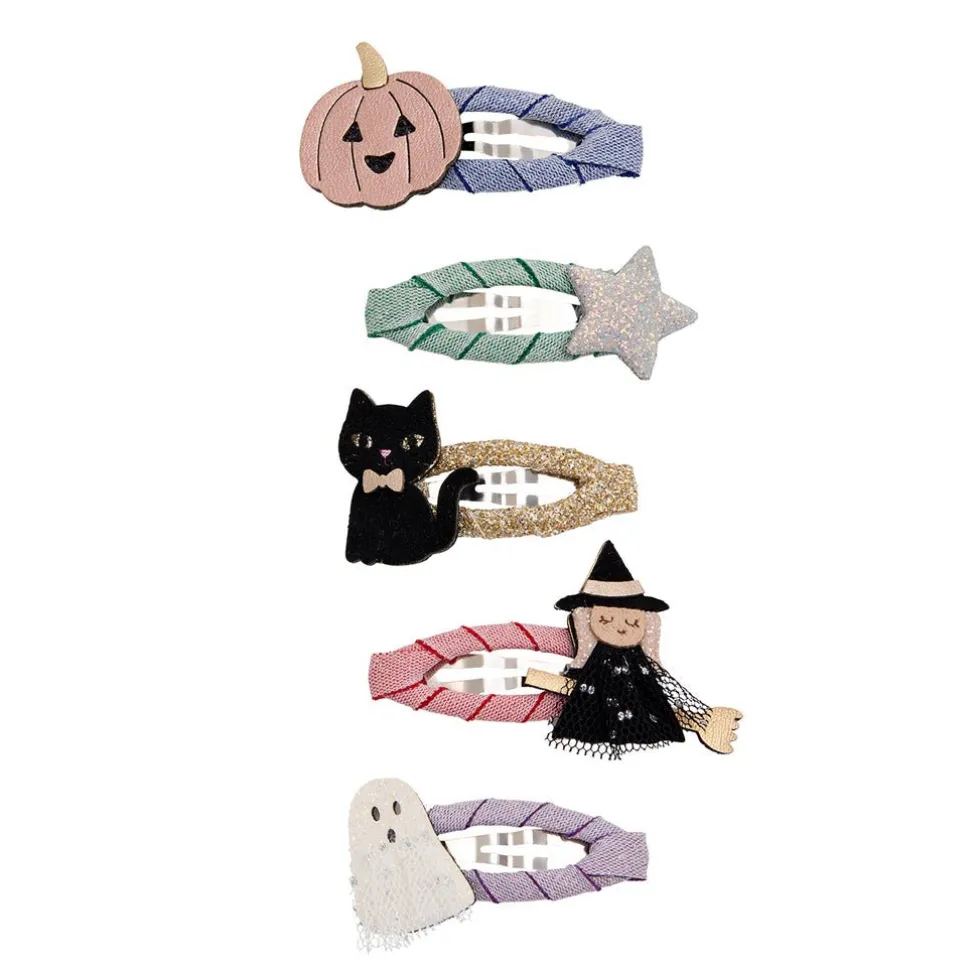 5-Pak Hårspænder Mini Halloween