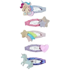 5-Pak Hårspænder Mini Unicornland