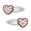 2-Pak Hårspænder Seafriend Heart (Store)