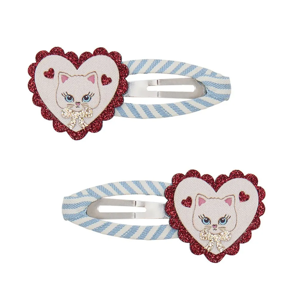 2-Pak Hårspænder Seafriend Heart (Store)