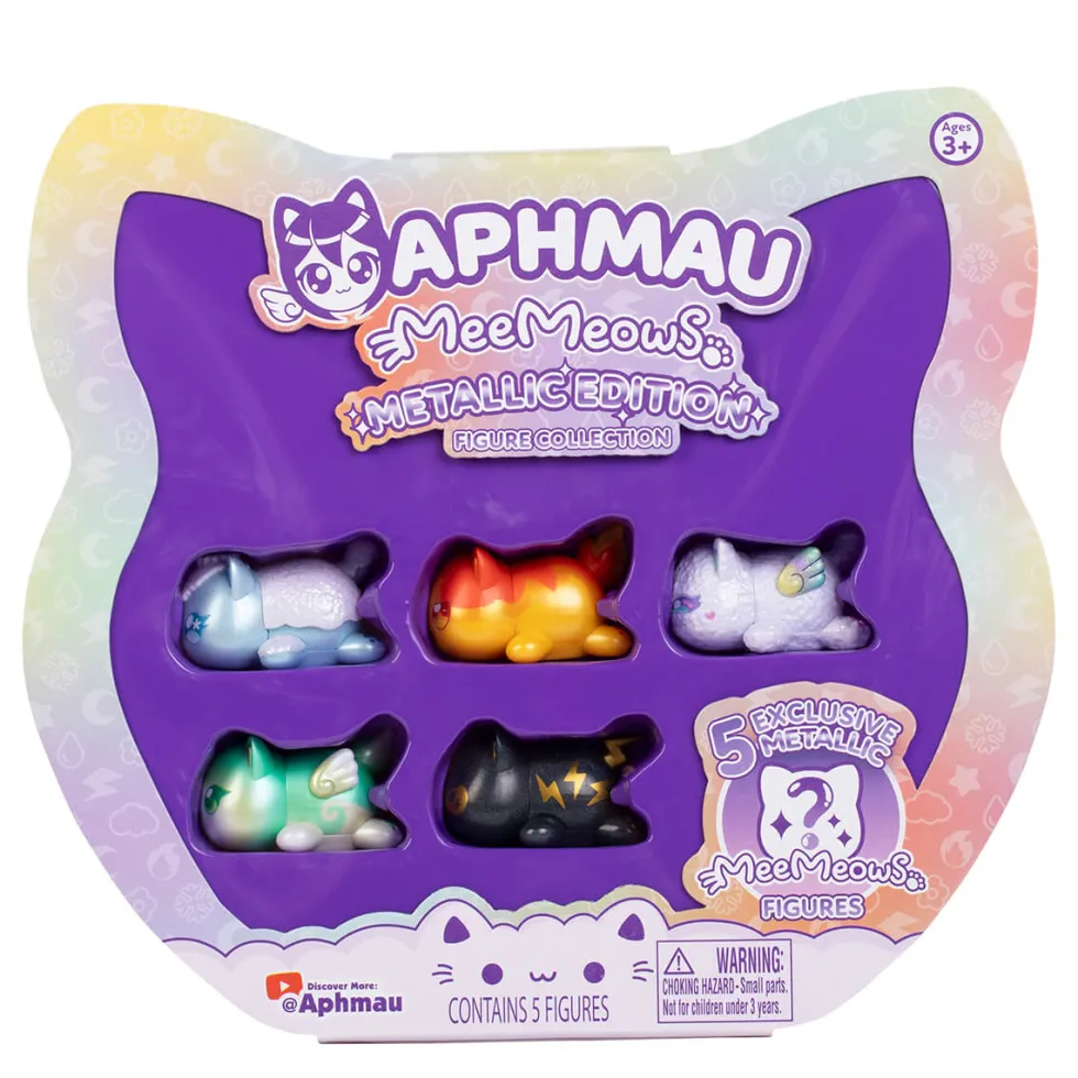 5-Pak Mystery Meemeow Elemental Figurer