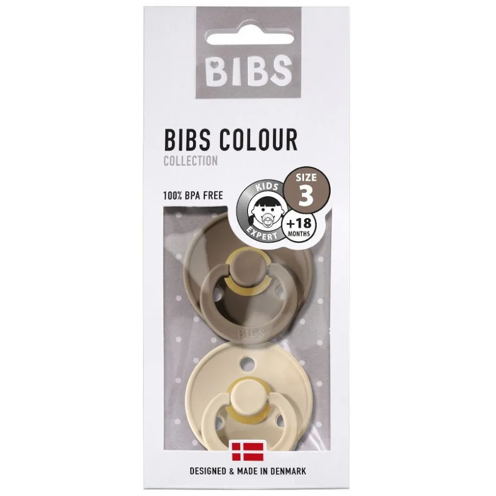 2-Pak Rund Sut Dark Oak/Vanilla (str 3)