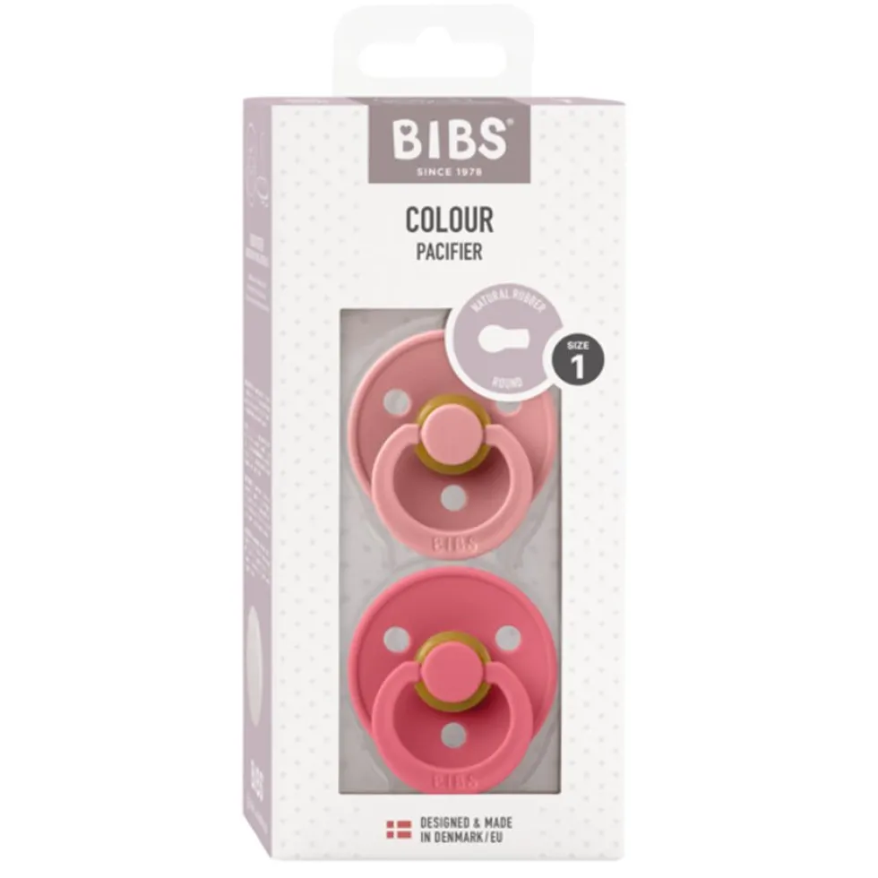 2-Pak Rund Sut Dusty Pink/Coral (str 1)