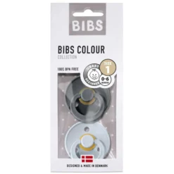 2-Pak Rund Sut Iron/Baby Blue (str 1)