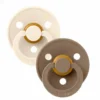 2-Pak Rund Sut Ivory / Dark Oak (str 2)