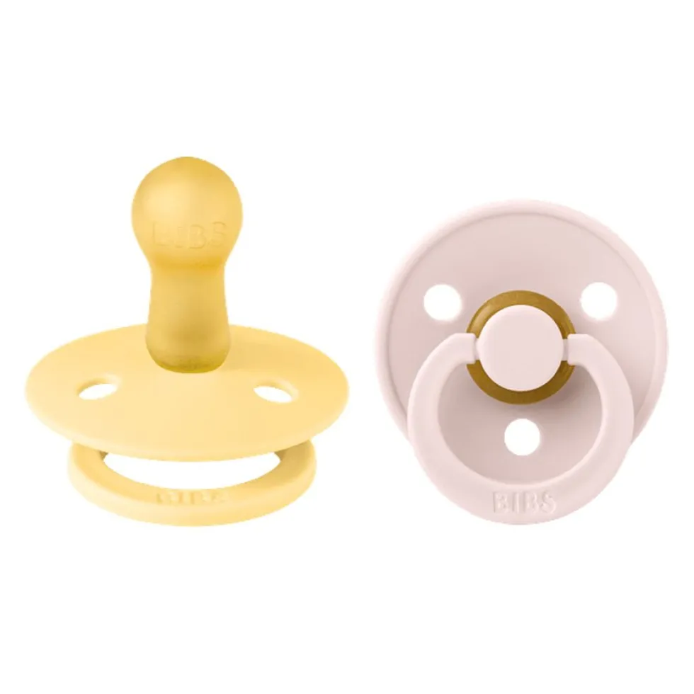 2-Pak Rund Sut Pale Butter/Petal (str 2)