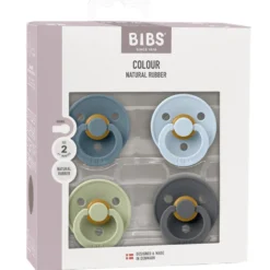 4-Pak Rund Sut Petrol/Sage/Baby Blue/Iron (str 2)