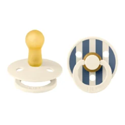 2-Pak Studio Line Sut Med Strib Ivory/Steel Blue (str 2)