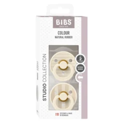 2-Pak Studio Line Sut Med Strib Ivory/Vanilla (str 2)