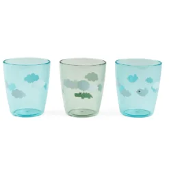 3-Pak Yummy Mini Glas Happy Clouds Green