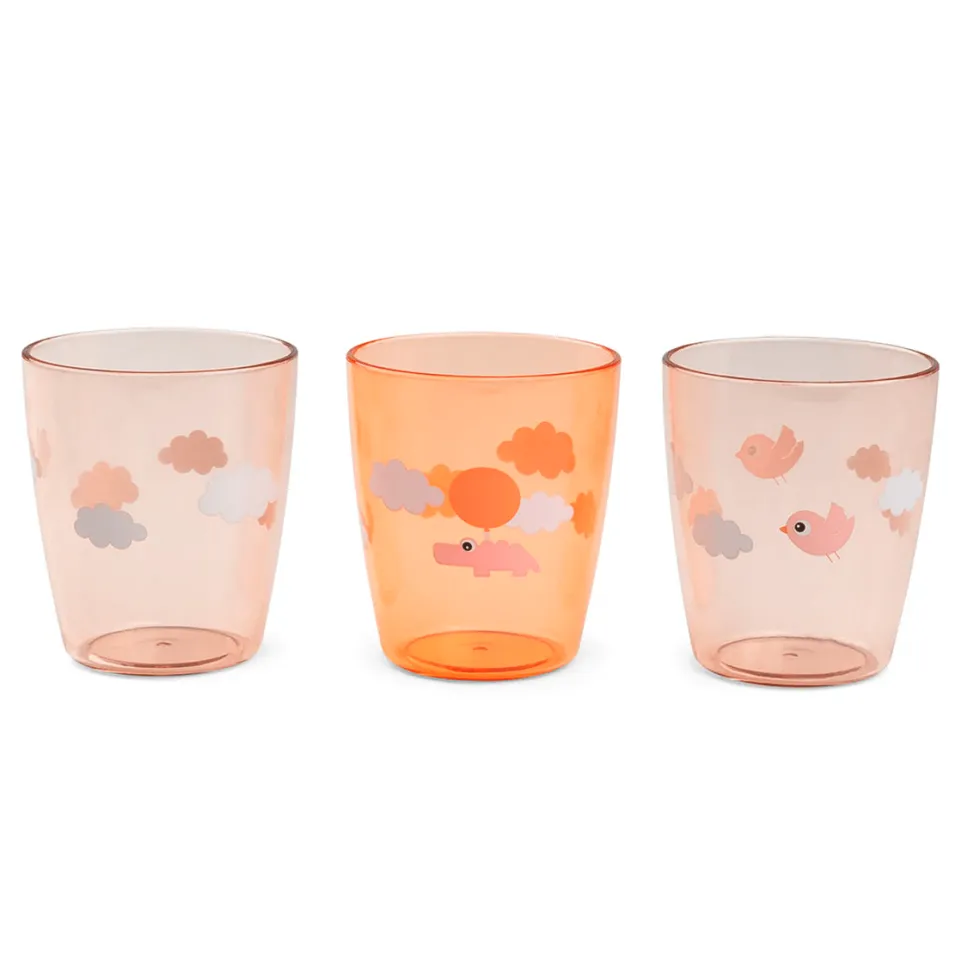 3-Pak Yummy Mini Glas Happy Clouds Papaya