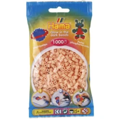 Perler Selvlysende Rød Frv 56 (1000 stk)