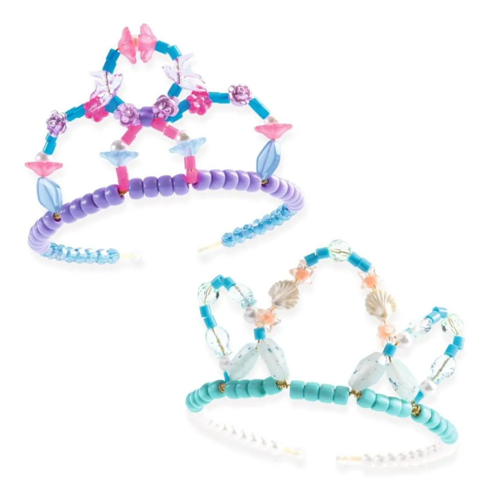 Perler til Diademer med Blå Farver