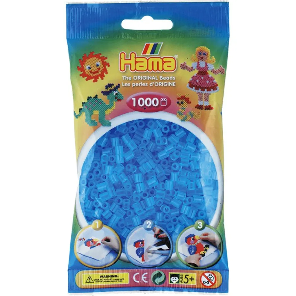 Perler Transparent Lyseblå Frv 73 (1000 stk)
