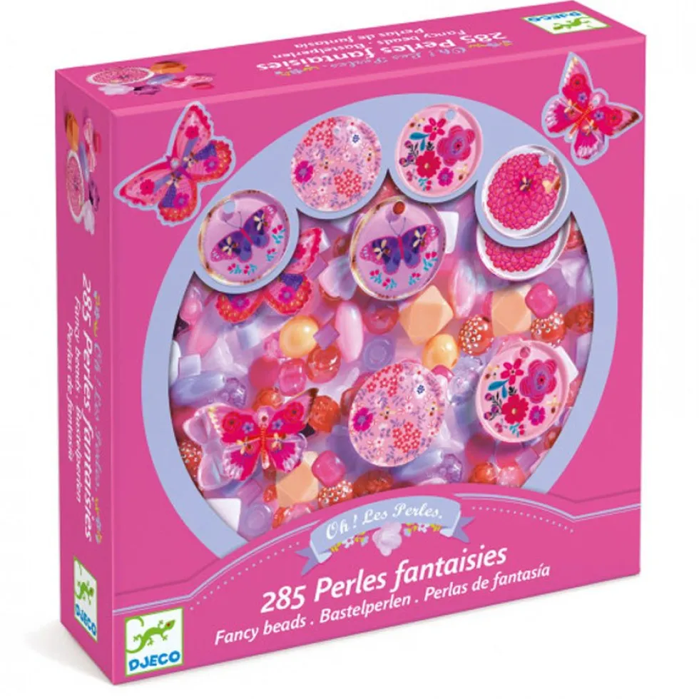 Plastperler med Sommerfugle