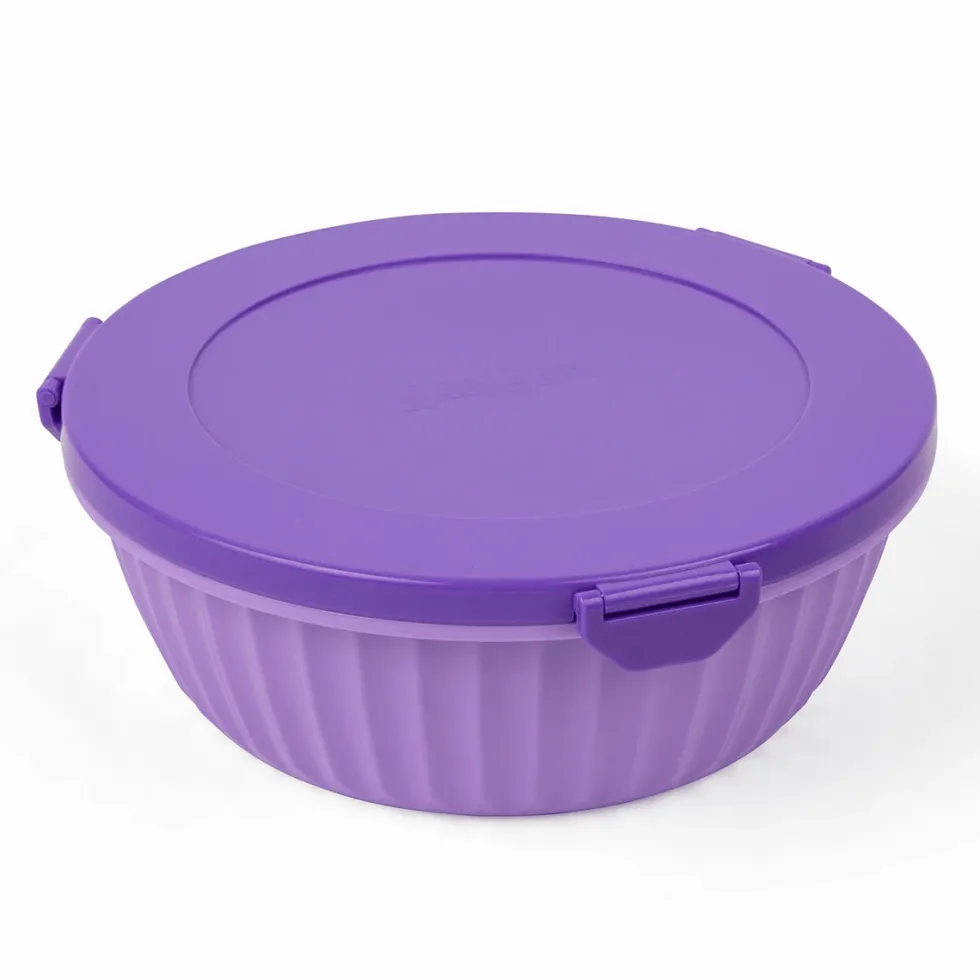Poke Bowl Madkasse Med Skillevæg Maui Purple