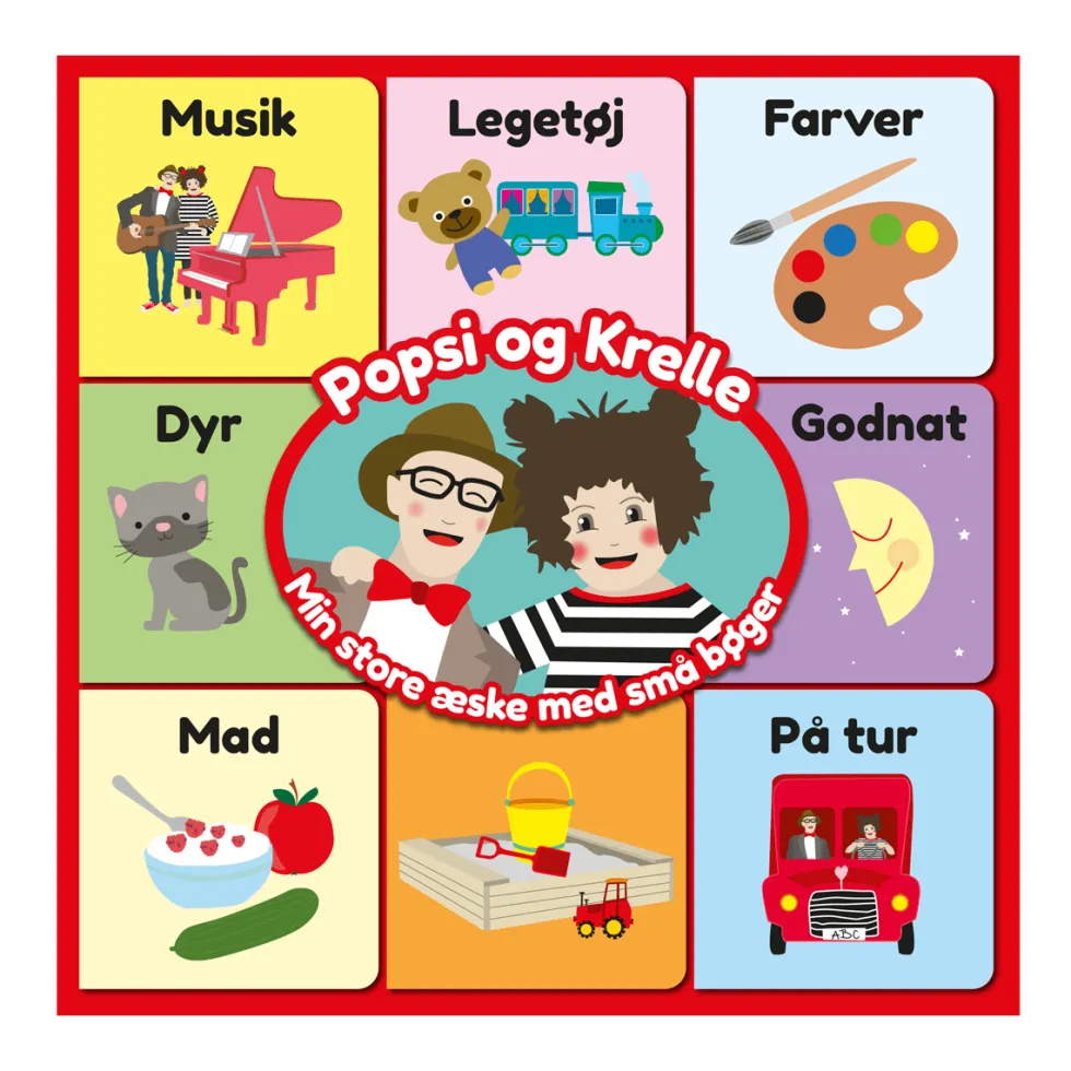 Popsi og Krelle: Min store æske med små bøger