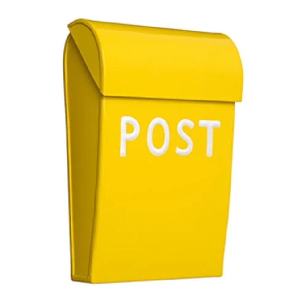 Postkasse Mini Gul