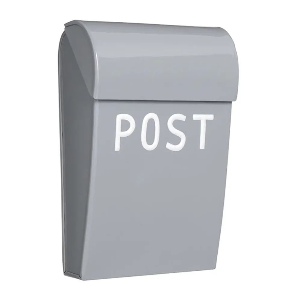 Postkasse Mini Lys Grå