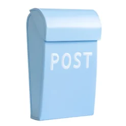Postkasse Mini Mat Lyseblå