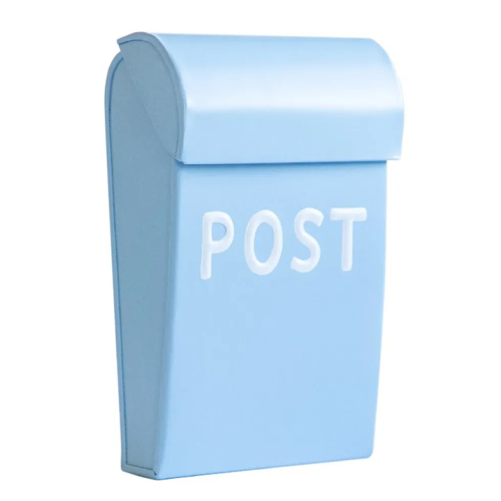 Postkasse Mini Mat Lyseblå