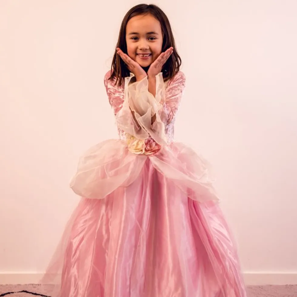 Prinsessekjole i Pink Rose